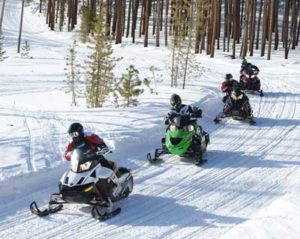 Snowmobiling in Bingham Maine