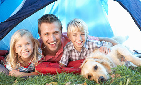 tent camping in maine